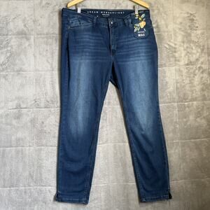 MAC JEANS Womens Size 44 US 14 Dream Wonderlight Summer Slim Ankle NEW $269